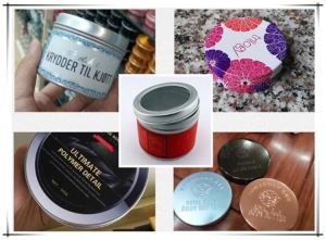 Diferite dimensiuni recipiente de gol Container aluminiu borcan ceai cutii aluminiu cutie cazuri machiaj gol Lip Gloss borcane Borcane cosmetice Box