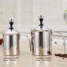 Sphere din oțel inoxidabil cu spumă manuală Lapte spumant Cafe Cappuccino Spumă din lapte din oțel inoxidabil